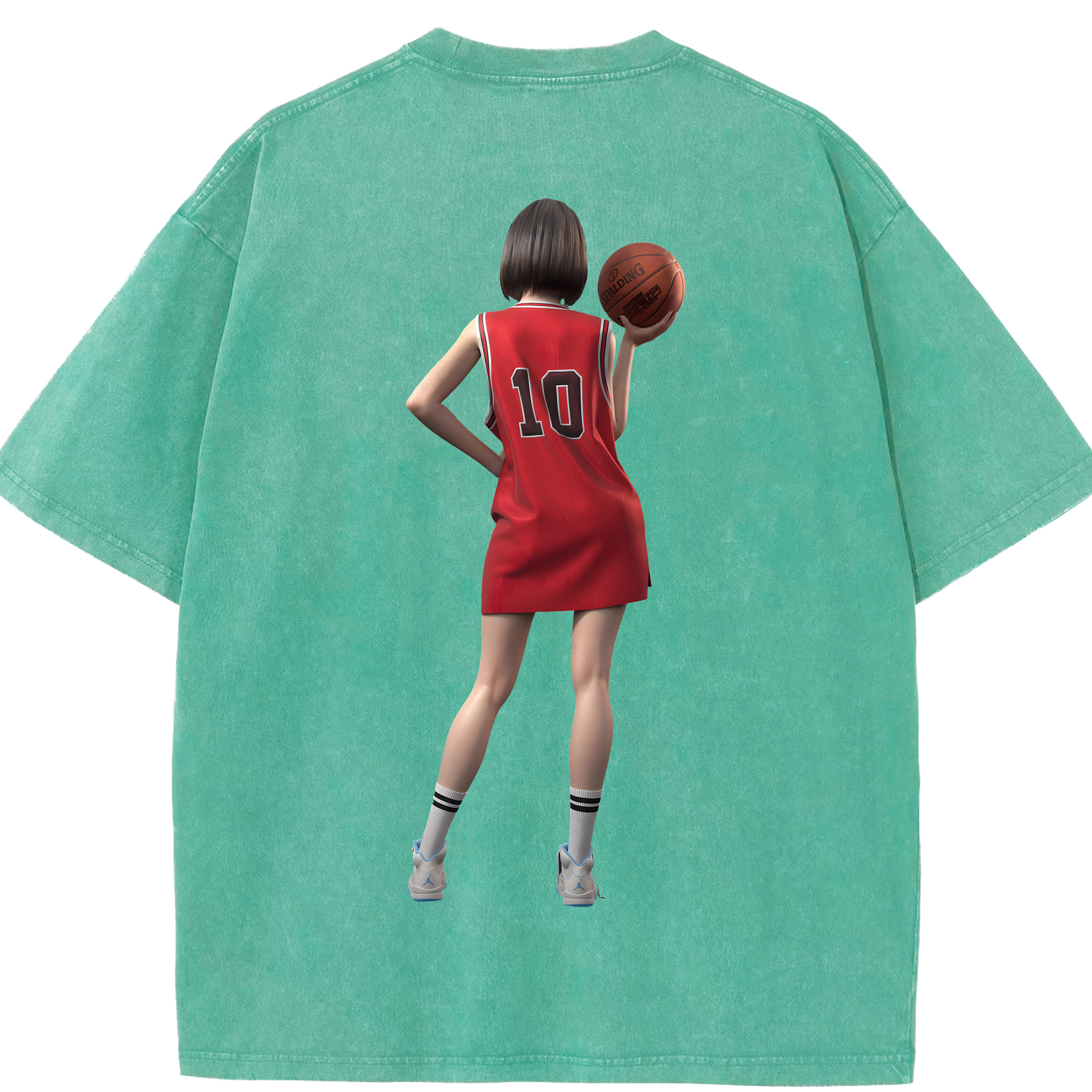 （画像用） SLAM DUNK／スラムダンク 綿100% ヴィンテージ風 半袖Tシャツ（背面プリント）